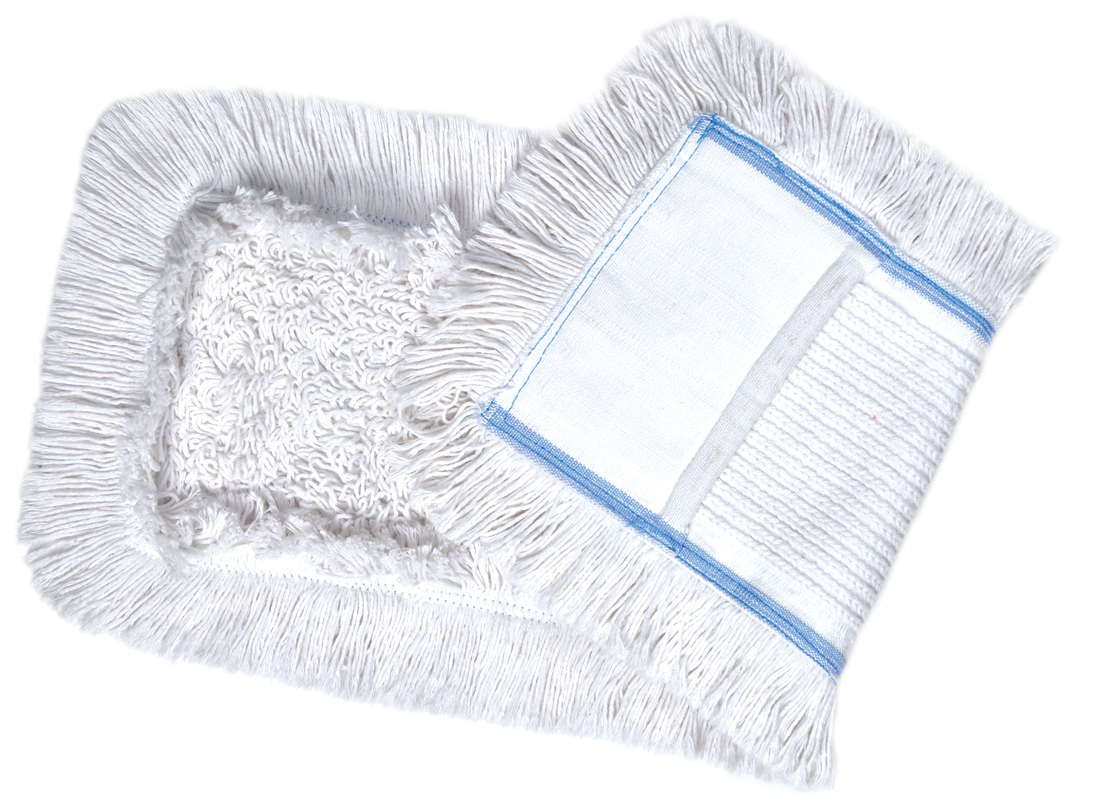 Wischmopbezug Weiß, Baumwolle-Polyester-Mischgewebe, in 40 oder 50cm